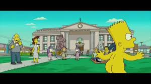 Bart Simpson skateboarding naked from The Simpsons Movie : r/movies