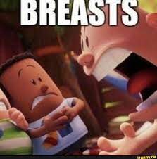 Captain underpants breasts meme