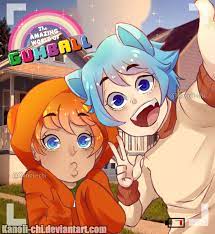 Non-official gijinka of Gumball and Darwin | The Amazing World Of Gumball |  The amazing world of gumball, World of gumball, Gumball