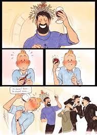 the official tintin advertiser — This artwork belongs to Hads on Twitter  and here's...