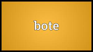 Bote in english