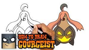 How to Draw Pokemon | Gourgeist | Step by Step - YouTube