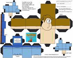 Jon Arbuckle Paper Toy | Free Printable Papercraft Templates