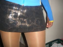 Girlfriend's Club Dress, My Pantyhose, her hoodie | Maria | Flickr