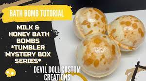 Milk & Honey Bath Bombs that float and spin for my Tumbler Mystery Box  Series - YouTube
