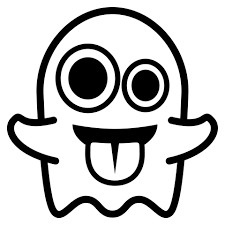 Ghost Emoji coloring page | Free Printable Coloring Pages