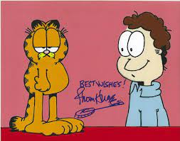 THOM HUGE Signed 8 x 10 Photo GARFIELD Cartoon Voice Actor JON ARBUCKLE  Auto'd | eBay
