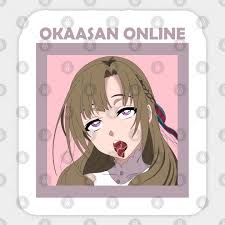 Mamako Okaasan Online Ahegao - Ahegao - Sticker | TeePublic