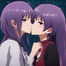 Blushing Kiss, Anime Couple, Couple, Anime, Blushing, School Uniform,  Lesbian, HD wallpaper | Peakpx