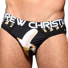Andrew Christian Almost Naked Big Banana Briefs - Black | INDERWEAR