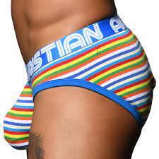 Andrew Christian Almost Naked Bright Stripe Briefs | INDERWEAR