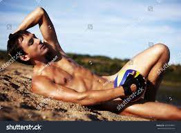 Young Fit Nude Man Dressed Only Stock Photo 399354847 | Shutterstock