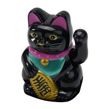 Small Solar Waving Cat, Japanese Maneki ...