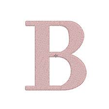 Matriz de bordados alfabeto letras de forma (B) T. 8 e 10cm