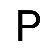 Transfer - Letra P - Preto - 1 unidade - Rizzo - Rizzo Balões