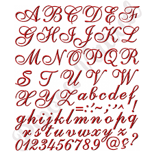 Alfabeto Letras Cursivas Completo Matrizes para Bordado C17