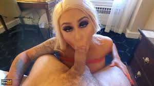 Brandi Bae shamelessly cavorts with a hapless weaklings throbbing boner