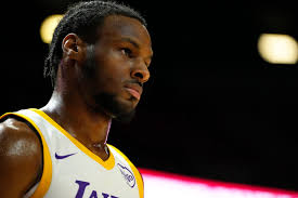 How many points did Bronny James score today in game vs Cavs