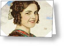 Portrat Der Tochter Mary by Franz Von Stuck