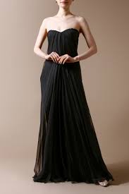 ALEXANDER MQUEEN　ブラックシルクイブニングドレス