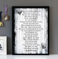 This I Promise You - NSYNC - Framed Lyrics Wall Art