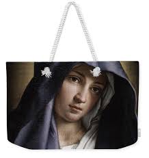 Portrait of the Young Virgin Mary Bath Towel by Giovanni Battista Salvi da  Sassoferrato