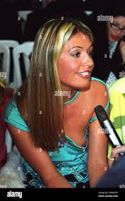 Cat Deeley out in London. Half length, nipple, funny. Â©Doug  Petersallaction.co.uk Stock Photo - Alamy