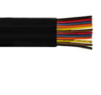10 AWG 5C Flat Festoon Polyvinyl Chloride 600V Black Cable