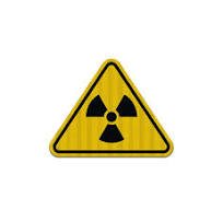 ISO Triangle Warning ISO W003 Radiation Aluminum Sign (EGR Reflective)