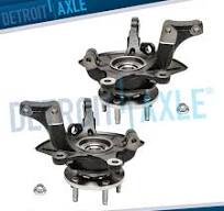 Pair Front Knuckle & Wheel Hub Bearing for 2005-2012 Ford ...
