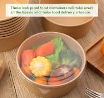 Olurrisa Large Kraft Bowls 37oz 50Pcs, Disposable Paper Salad Bowls with  Lids, Round Paper Food Containers for Meal Prep Takeout Dinnerware