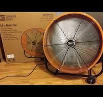 Commercial Electric 24" Drum Fan Unboxing Review and First ...
