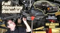 W126 Mercedes gets New Steering - Tie Rods, Drag Link, Damper, Idler  Bushing, etc. 1990 560SEL