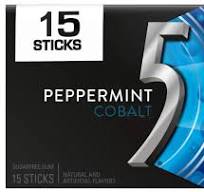 Wrigley's 5 Peppermint Cobalt Sugarfree Gum 15-Stick Inner ...