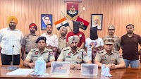 Murder case accused held with 1.20 kg heroin, weapon