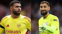 Gary Neville ranks 'absolute animal' Gianluigi Donnarumma above Arsenal's David Raya as he compares new Man City goalkeeper to Peter Schmeichel & Edwin van der Sar