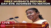 LIVE | President Droupadi Murmu's addresses the nation on the eve of 76th Republic Day