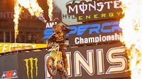 Malcolm Stewart celebrates his first 450SX victory in Tampa