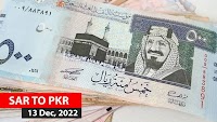 SAR TO PKR – Today’s Saudi Riyal to PKR – 13 Dec 2022