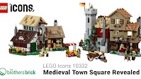 10332 LEGO Icons Medieval Town Square unveiled with over 3,000 pieces, 8 minifigs, and a goat [News]