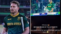 David Miller’s Wife Pens Heartfelt Note After His Heroic Knock In NZ vs SA Semifinal
