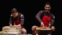 Jorginho and Saliba try out pottery!
