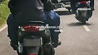New Yamaha NMax 155 (facelift) spied with new LED taillamp