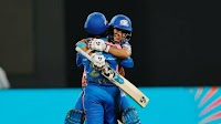 MI Women beat RCB Women, MI Women won by 4 wickets (with 1 ball remaining)