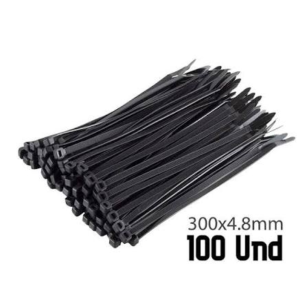 Amarre Plastico 100 MM  x 3 MM Negro  220044