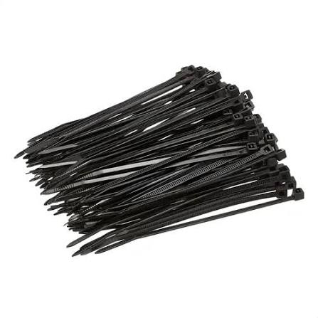 Amarre Plastico 250MM x 4.8MM Negro 22003 Js Tools
