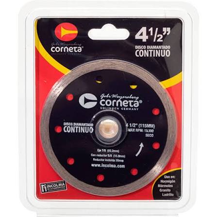 Disco Diamantado Continuo 4.5" 2492