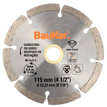 Disco Diamantado Segmentado 4.5" 2493