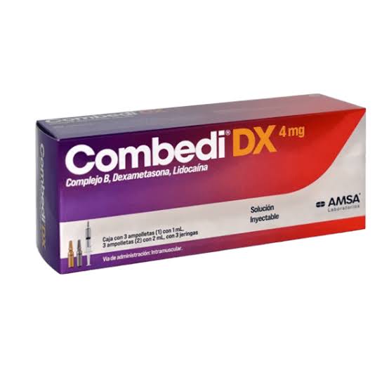 COMBEDI DX Sol. Iny. c/6 AMPTAS. (1-2) 100-100-5-4-30 MG/3 ML. y 3 Jeringas.