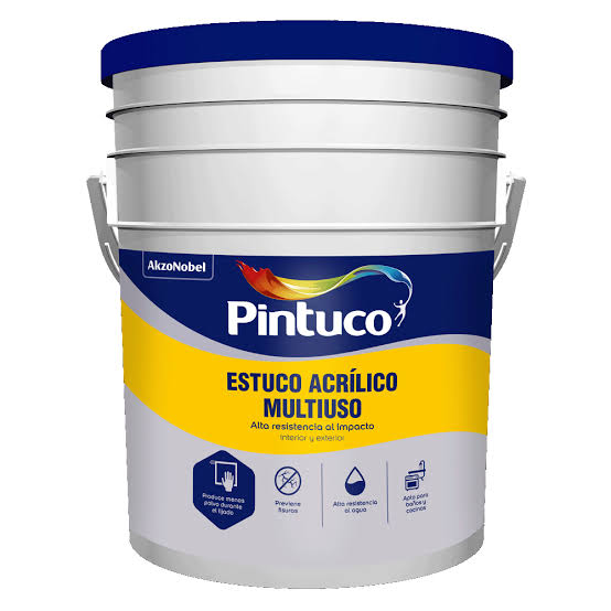 Cuñete 5 Galones Estuco Estucril Plastico Acrilico Interiores  CRIL-009